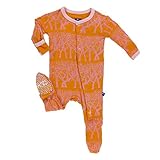 Kickee Pants SLEEPWEAR ユニセックス・ベビー カラー: オレンジ