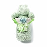 kathy ireland Plush and Blanket Set, Sage Frog by DEMDACO