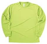 グリマー Tシャツ UVカット・吸汗速乾 ドライメッシュ長袖Tシャツ4.4oz [メンズ] ライトグリーン SS