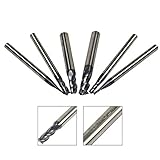 1/2/3/4/5/6ミリメートル4フルート超硬ソリッドcncフライスカッター1ピースタングステン鋼エンドミルストレートシャンク-3mm