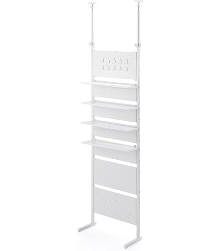 突っ張り棚幅60cm ナチュラル×ホワイト壁面収納ウォールシェルフ サンワダイレクト本店 サンワサプライ【オフィス・PC周辺通販】