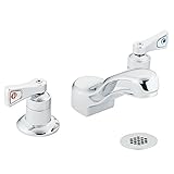 Moen 8239 Commercial M-Dura Widespread Lavatory Faucet with Drain 2.2 gpm, Chrome [並行輸入品]