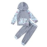 新生児　ベビー服　パーカーロングパンツ　上下セット　帽子付き　長袖　パーカー　長ズボン　カジュアルウェア 子供服 (0-6M)