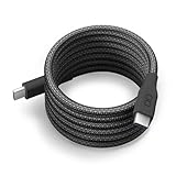 CIO スパイラルケーブル CtoC (Type-C/USB-C) 急速充電 磁石 マグネット吸着 充電ケーブル PD 240W データ転送 480Mbps 形状記憶 (01：ライトブラック, 1m)