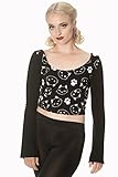 Banned Apparel - Purrrrfect Kitty Flare Sleeve Top XS