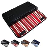 suono スオーノ REALFORCE RC1 ケース (ブラック・ボルドーストライプ) ハンドメイド 日本製 キーボードケース カバー