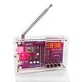 GeekLJT FMラジオはんだ付けキット、ポータブルラジオDIY電子キット、バッテリーまたはUSBで駆動、学習と教育のための練習はんだ付けキット