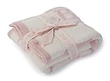 【メッセージカード付】 ベアフットドリームス ブランケット Cozychic ABC Blanket ベビーブランケット 出産祝い ひざ掛け ベビー ひざかけ ギフト対応 （DustyRose/Cre