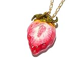 かじりかけの赤い苺 ネックレス