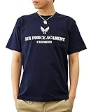 [ジーンズバグ] Air Force Academy エアフォース ミリタリー オリジナル プリント 半袖 Tシャツ メンズ レディース ブランド ST-AFACA Ｍ ネイビー（86）