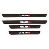 BOYOUS 日産 汎用 NISMO（ニスモ） サイドステップガード スカッフプレート 車用ドアモール サイドモール ドアガードステッカー スカッフプロテクトシート キズ防止 両面テープ付き 汚れ防止 ノート エクストレイル マーチ キックス スカイライン ムラーノ リーフ シーマ【一年保証】