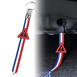 HanaHaul 車 静電気除去 アーシングケーブル 車 静電気防止 車 アーシング アースベルト 長さ約42cm 車アースベルト 静電気防止 汎用 マフラーアース 便利取付 静電気防止グッズ ほとんどの車 エンジンに対応 丈夫で耐久性があります (三角形) [並行輸入品]