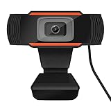 VANGOOD ウェブカメラ HD 720P ウェブカム ストリーミング 小型 シンプル設計 在宅勤務 テレビ会議用 オレンジ