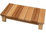 日本製 高耐候性 レッドシダー デッキ縁台 ステップ台 94cm×45cm×20cm 天板35mm カナダ産米杉 OHDE-STEP