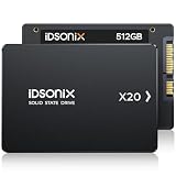 iDsonix (アイドソニックス) 512GB 2.5インチ SATA 内蔵SSD SATA III 6GB/s ソリッドステートドライブ 最大500MB/秒 3D NADAフラッシュ&電源管理付き ノートパソコンとPCデスクトップ用 パフォーマンス向上 X20