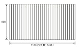お風呂のふた　パナソニック　（松下電工　ナショナル）　風呂ふた　巻きふた 　GD6014N　 ６２０×１１３４mm　（リブ数 : 34本）