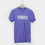 ユニセックスMen and Women Thunder TeeシャツOKC Oklahoma City Adult True Royal Triblend by Shop Good L