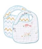 Angel Dear Muslin Bib Set, Farm Yard, 2 Count by Angel Dear [並行輸入品]