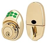 Master Lock DSKP0603P Keyless Electronic Keypad Deadbolt with Light Up Keypad and Schlage C Keyway, 