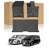 AUTO SPEC トヨタ アルファード ヴェルファイア40系 フロアマット+セカンドマット 立体カーマット 2023年6月-現行 ALPHARD 40 VELLFIRE40系 ガソリン/ハイブリッド共通 立体タイプ 滑り止め加工 防水 防汚 傷防止 取付簡単 運転席&助手席&2列目 3PCSセット（アルファード ヴェルファイア 40系；フロアマット）