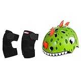 Lovoski 子供 　自転車　サイクリング　 漫画　ヘルメット 　 +　エルボー　サポート　パッド　エルボー　ブレース