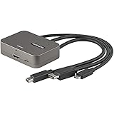 StarTech.com 3in1 HDMIマルチ変換アダプタ／3入力（USB-C、Mini DisplayPort、 HDMI） - 1出力（HDMI）／会議室ディスプレイアダプタ／4K60Hz + HDR CDPHDMDP2HD
