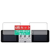 4枚 Sukix ブルーライトカット フィルム 、 DJシステム MONSTER GO-DJ (左右4枚組) 向けの 液晶保護フィルム ブルーライトカットフィルム シート シール 保護フィルム（非 ガラスフィルム 強化ガラス ガラス ）