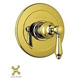 Rohl A6400XMIB Country Bath Trim Kit for Pressure Balance with Integrated Volume Control with Cross 