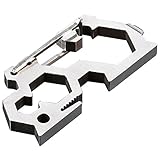 MIRACLE 六機能内蔵 カラビナ型 マルチツール 2個セット ステンレス 六角レンチ 栓抜き MC-6KRBN