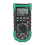Mastech マルチメーター 5-in-1 温度＆湿度 LED/警告音 電流 電圧 完全保護 バックライト LCD MS8229