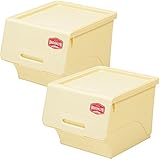 サンカ BROOKLYN ST シリーズ 収納 チェスト フラップストレージ 幅39 レギュラー 2個組 アイボリー/アイボリー BKFS-30IV/IV-2+K