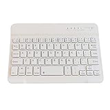 キーボード bluetooth 無線 ワイヤレス 充電 usb ブルートゥース タブレット ホワイト