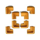 Tritina Corner Safety Bumpers 3Mテープ、テーブルファニチャーの安全なベビークッション、安全な子供、階段の下であなたの子供の頭を安全に保つ、8個のパック（ベージュ）