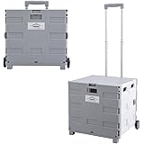 YOUDUO[メーカー直営] キャリーカートショッピングキャリー 台車折りたたみ 軽量 耐荷重50㎏ ふた付き 買い物カート携帯便利 運搬 防災用品 キャンプ用 旅行用品 頑丈