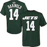 Outerstuff Sam Darnold新しいYork Jets # 14 Youth Name & Number Player Tシャツ Medium 10/12 グリーン