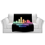 ブランケットウルトラソフトFuzzy 4サイズ！DIANOCHEデザインからby Angelina Vick City VミルウォーキーウィスコンシンホームDecor Unique Designer芸