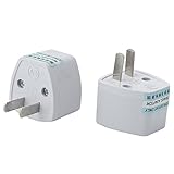 Merssavo 2個ユニバーサルEU / UK / AU～米国米国ACトラベル電源アダプタコンバータープラグ