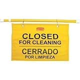 エレクター:ラバーメイド サイトセーフティサイン ハンガータイプ イエロー 9S1604 型式:9S1604