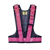 多機能ベスト(紺/ピンク) (メッシュ部：紺 反射部：ピンク)【代引不可】 スポーツ レジャー DIY 工具 作業着 [並行輸入品]