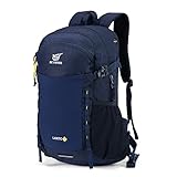 SKYSPER ハイキングデイパック 30L 防水 キャンプバックパック 旅行 アウトドア キャンプ メンズ レディース, Lantc30-ネイビーブルー, 30L, デイパックバックパック