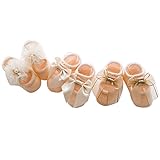 【３足セット】出産祝い かわいい ベビーソックス　新生児　赤ちゃん 靴下　滑り止め付き 可愛い 女の子 キッズ 柔らかいXS(0~12ヶ月)　S(12ヶ月~36ヶ月)(ベージュ)Gaorui（ガオルイ