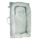 Abreeze Baby Travel BedベビーベッドDedポータブルベビーベッドポータブル赤ちゃんCots 0 – 18月の赤ちゃん(ブルー) L35.4"xW21.6"xH6"(Removab