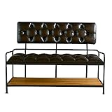シューズラック ユニットスツール戸口収納ベンチボックス廊下シート家具木製キャビネットシューオーガナイザー シューズラックベンチオーガナイザー (色 : Classic, サイズ : 121.5*45*75cm)