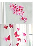 Amaonm Removable Diy Solid Color 3d Butterfly Wall Decals Wall Stickers Murals Peel Sitck for Baby K