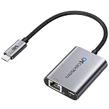 Cable Matters USB-C 2.5G 有線LANアダプター [2.5Gbps ＆ 140W充電対応] 2-IN-1 USB-C LAN変換アダプター、タイプC イーサネット Thunderbolt 4/5・USB4対応 MacBook/PC/タブレット用