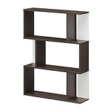 【Amazon.co.jp限定】白井産業 ディスプレイラック 約 幅80 奥行24 高さ108 cm 本 棚 bookshelf ブラウン (KI2-1180 DK キアエッセ2)