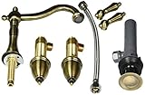 Elements of Design EB1973AL New Orleans 8 to 16 Widespread Bathroom Faucet with Retail Pop-Up, 6-1/2