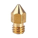 Tiptiper 3Dプリンターヘッド、3Dプリンター真鍮ノズルプリントヘッドインジェクタープリンター用品耐久性