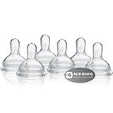 Medela Medium-Flow Wide Base Nipples for 4-12 Months (2 Packs of 3) by Medela [並行輸入品]