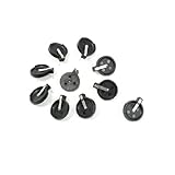 uxcell　PCBリチウムボタン電池ホルダー　プラスチック　タイプCR1616　ブラック　10個入り